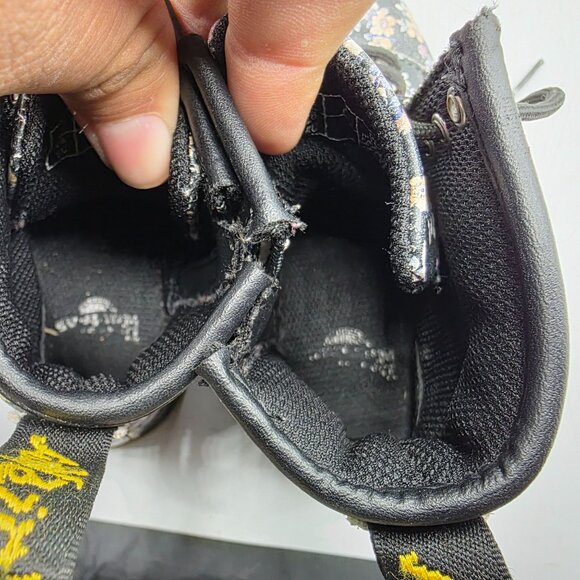 Dr. Martens Brooklee Girls Size 9 Black Floral Boots Flowers School Walking - Picture 7 of 12